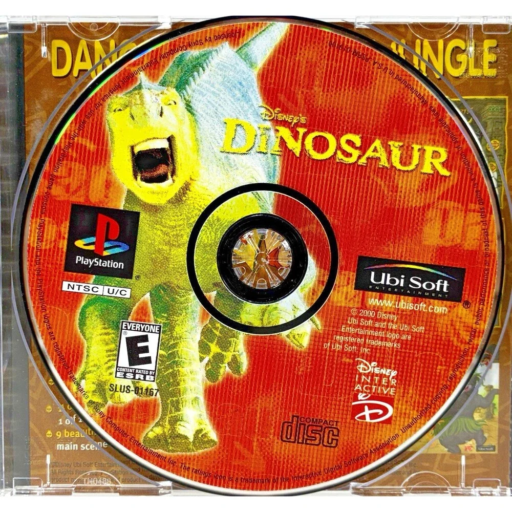 Disney's Dinosaur Sony PlayStation Vintage Ubisoft Complete with Manual Tested